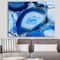 Designart - Blue Agate Geode - Mid-Century Modern Canvas Art